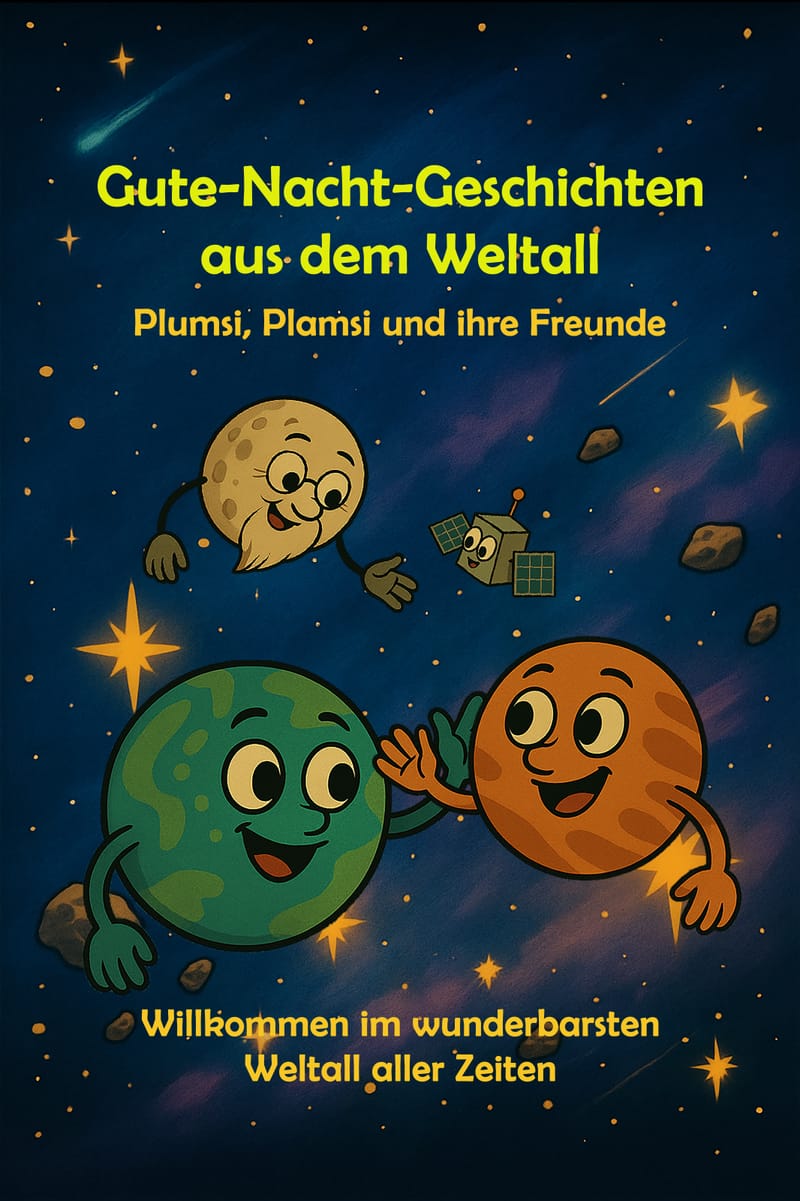 Gute-Nacht-Geschichten aus dem Weltall – Buchcover